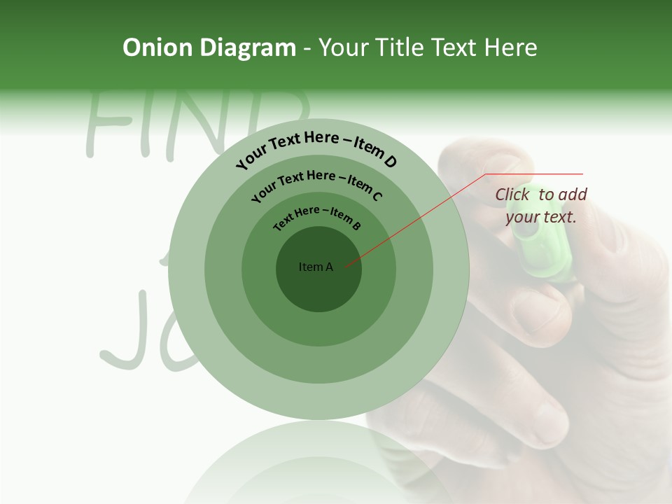 Jobless Find Hand PowerPoint Template