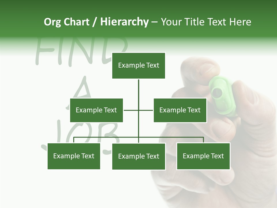 Jobless Find Hand PowerPoint Template