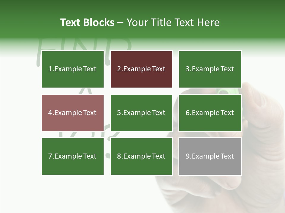 Jobless Find Hand PowerPoint Template