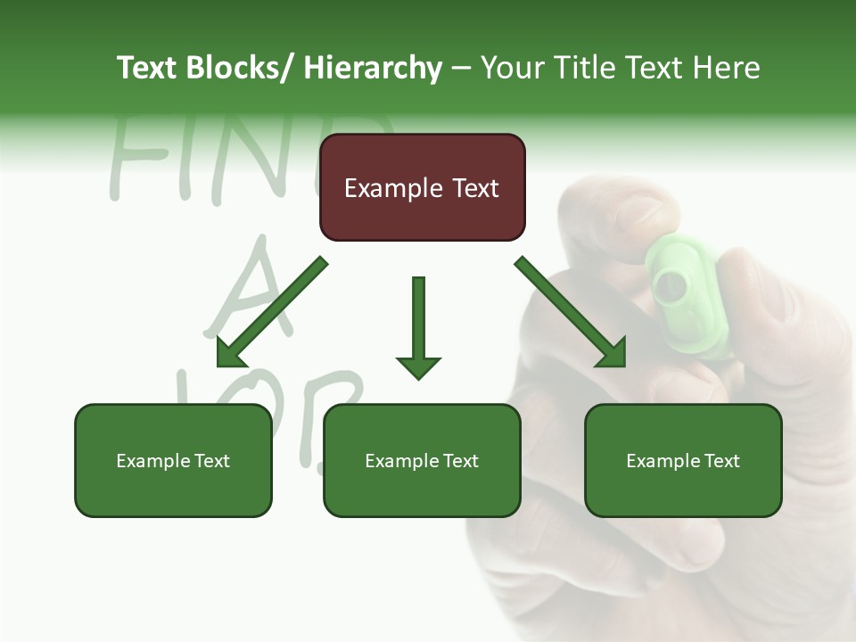 Jobless Find Hand PowerPoint Template