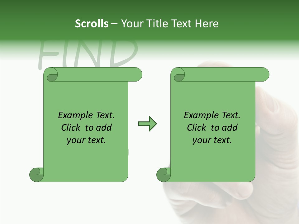 Jobless Find Hand PowerPoint Template