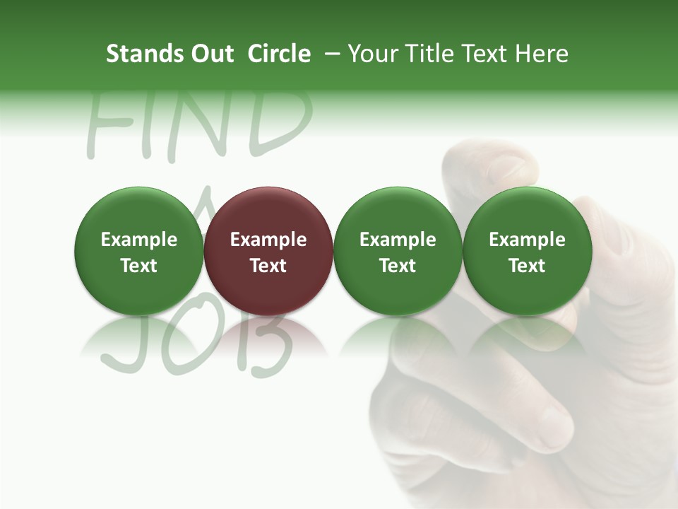 Jobless Find Hand PowerPoint Template