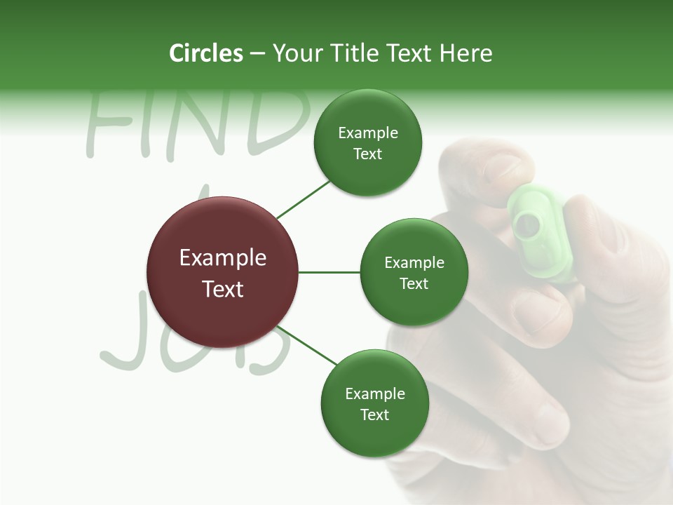 Jobless Find Hand PowerPoint Template