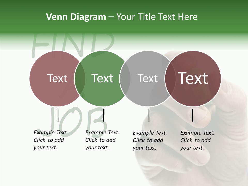 Jobless Find Hand PowerPoint Template