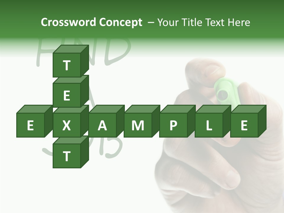 Jobless Find Hand PowerPoint Template