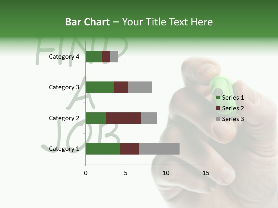 Jobless Find Hand PowerPoint Template