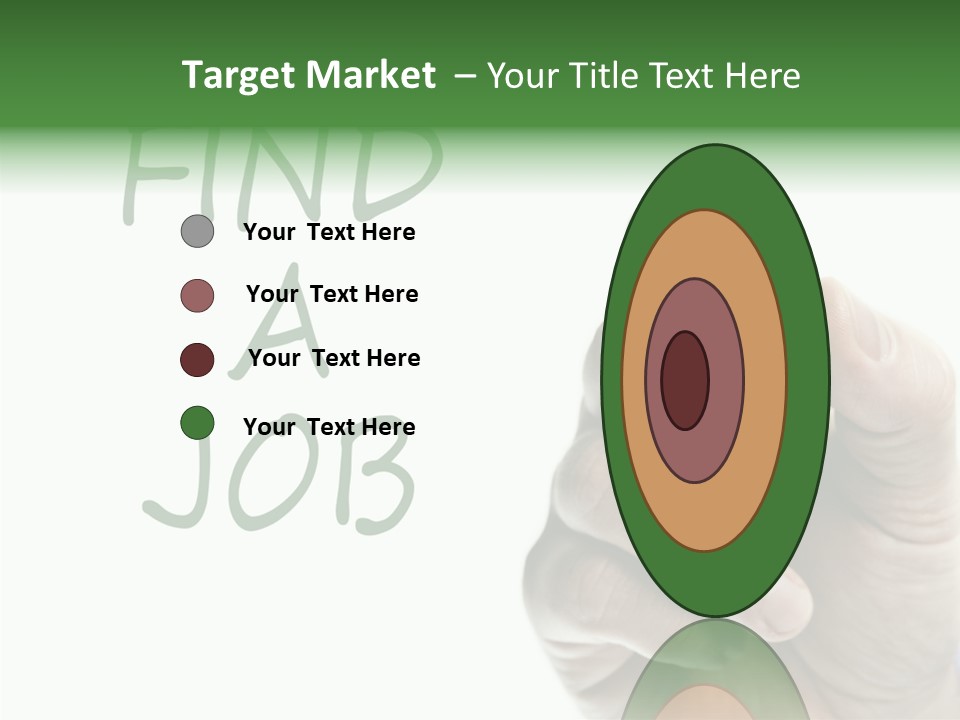 Jobless Find Hand PowerPoint Template