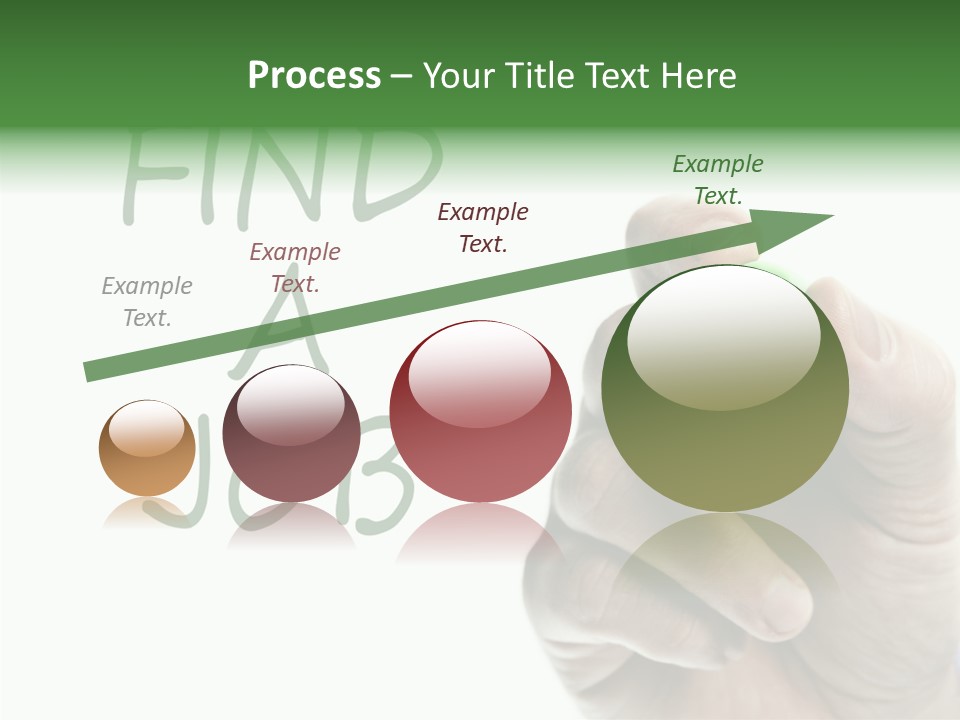 Jobless Find Hand PowerPoint Template