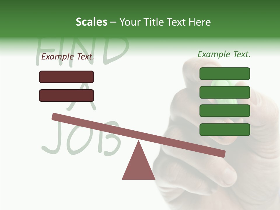 Jobless Find Hand PowerPoint Template