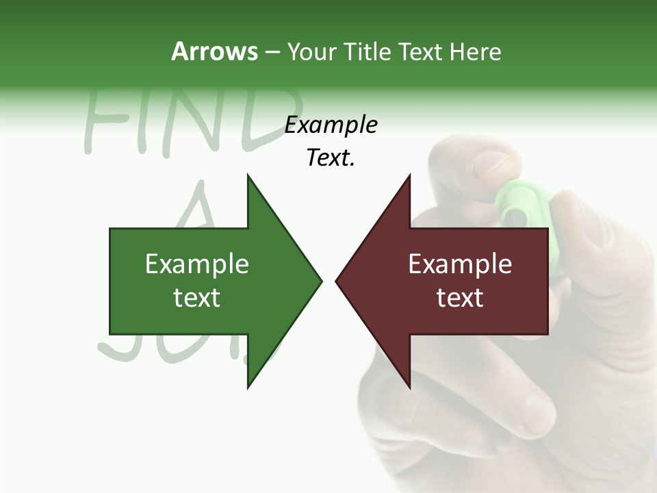 Jobless Find Hand PowerPoint Template