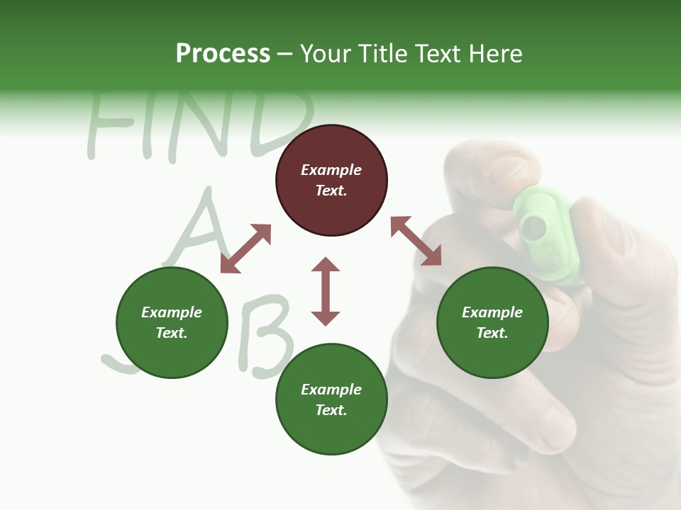 Jobless Find Hand PowerPoint Template