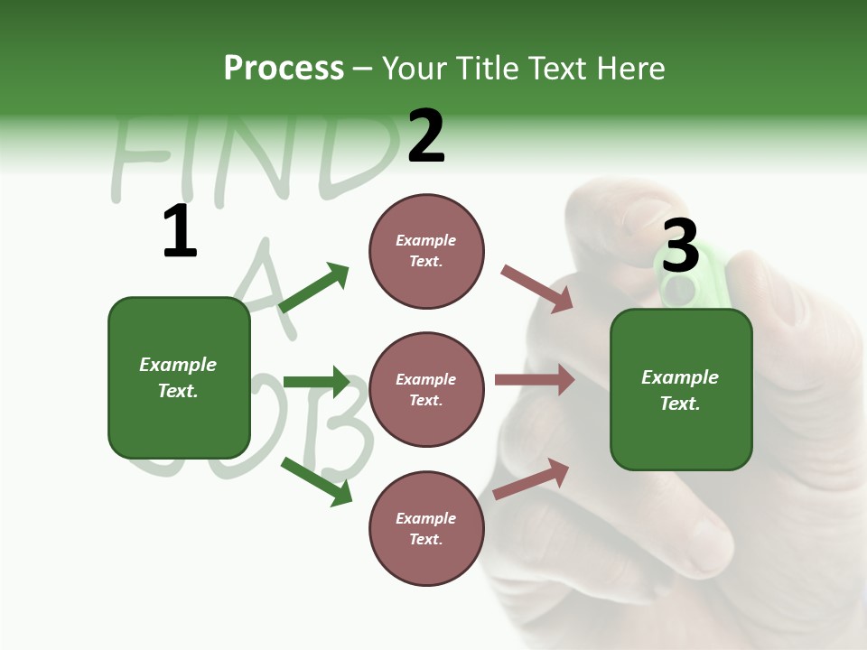 Jobless Find Hand PowerPoint Template