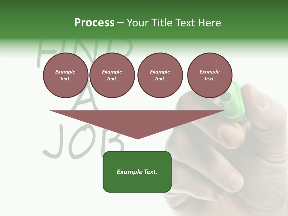 Jobless Find Hand PowerPoint Template