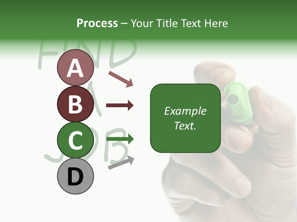 Jobless Find Hand PowerPoint Template