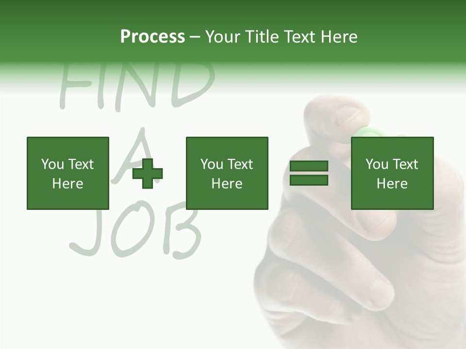 Jobless Find Hand PowerPoint Template