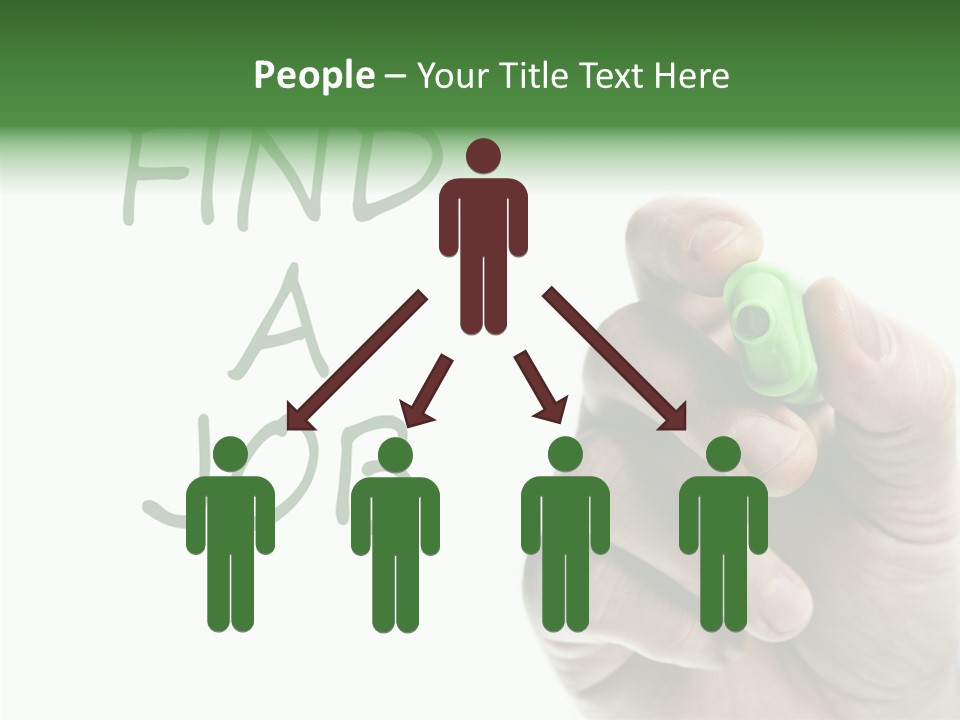 Jobless Find Hand PowerPoint Template