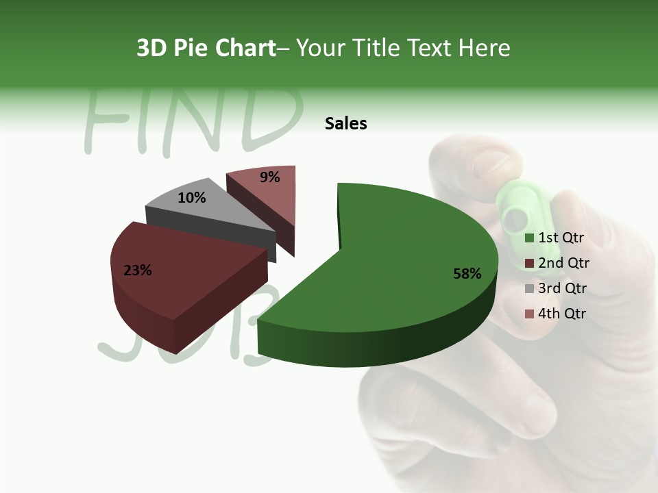Jobless Find Hand PowerPoint Template