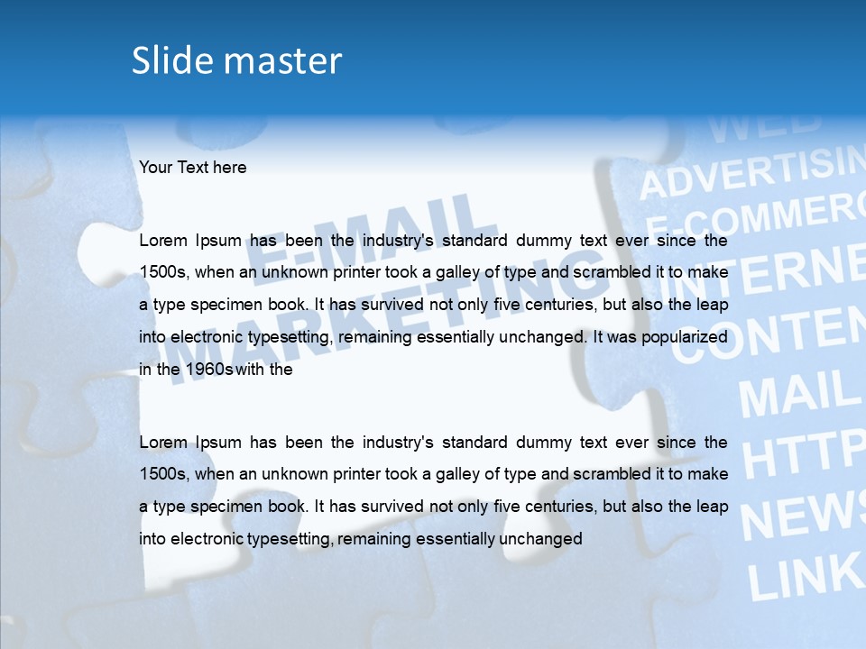 Http Jigsaw Email PowerPoint Template