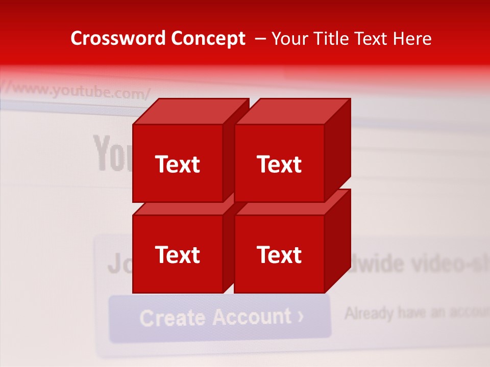 Upload Com Account PowerPoint Template