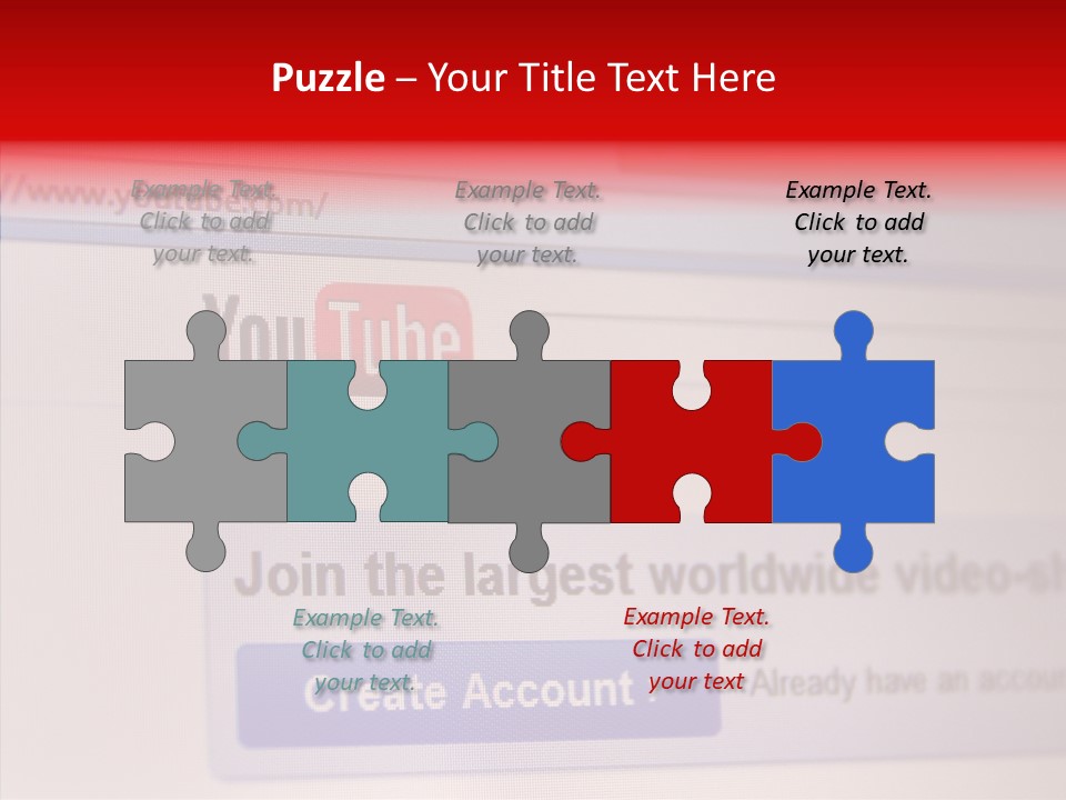 Upload Com Account PowerPoint Template
