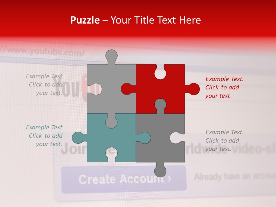 Upload Com Account PowerPoint Template