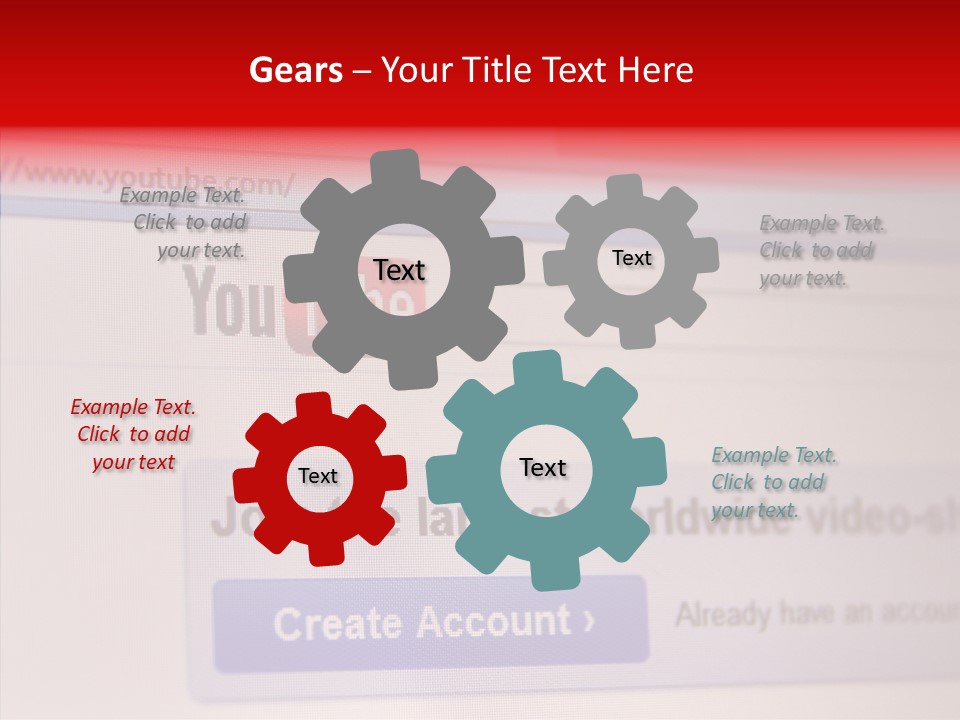 Upload Com Account PowerPoint Template