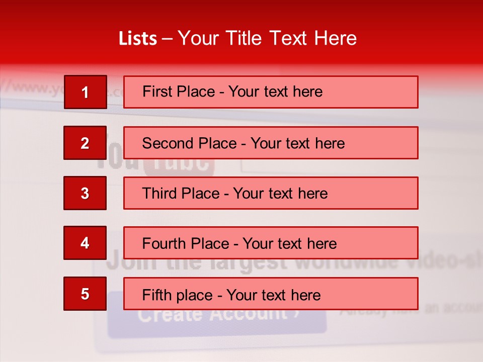 Upload Com Account PowerPoint Template