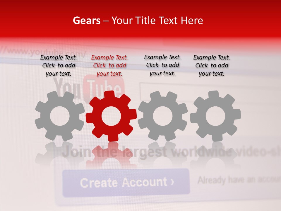 Upload Com Account PowerPoint Template