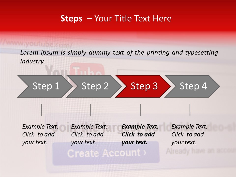 Upload Com Account PowerPoint Template