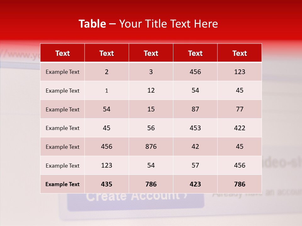 Upload Com Account PowerPoint Template