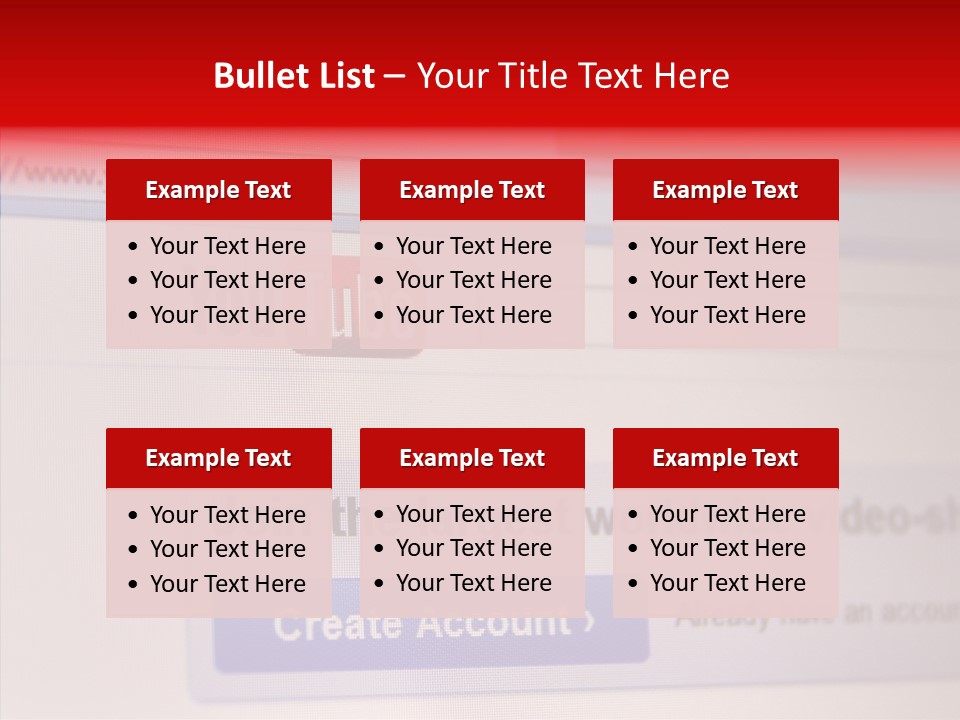 Upload Com Account PowerPoint Template