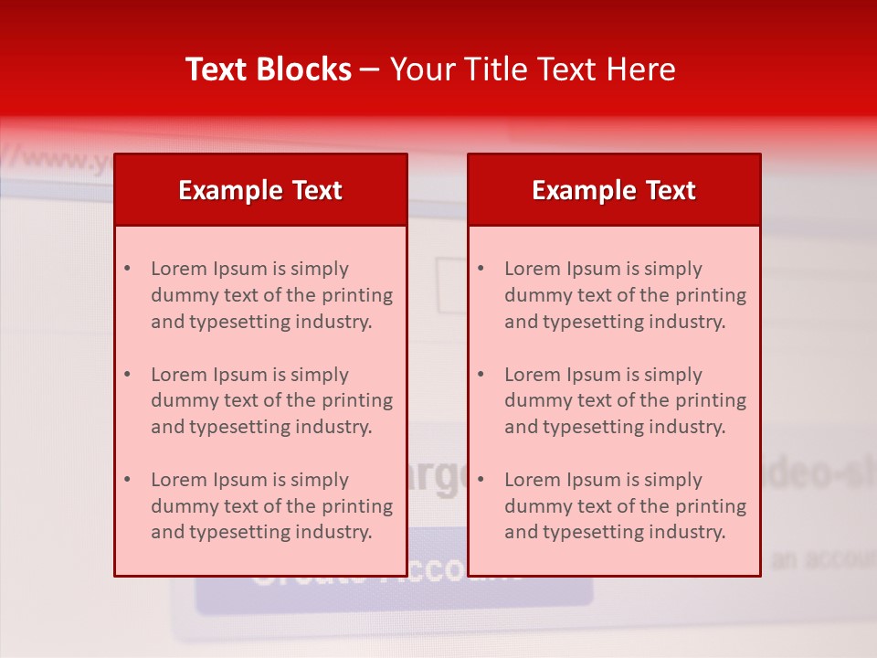 Upload Com Account PowerPoint Template