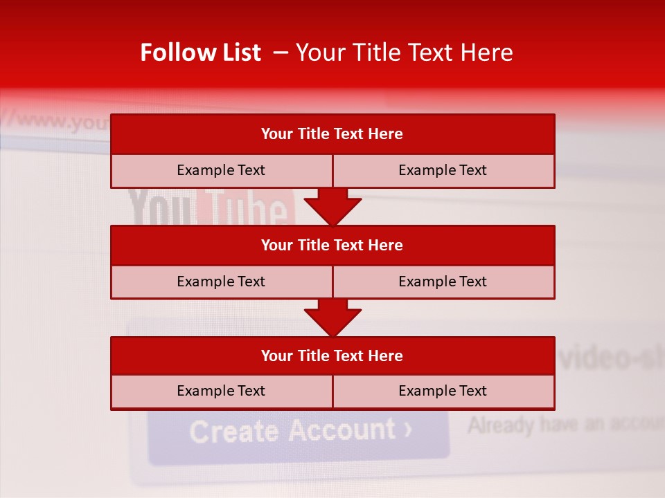 Upload Com Account PowerPoint Template
