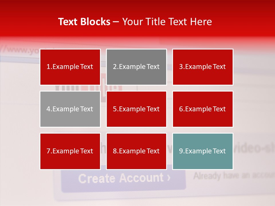 Upload Com Account PowerPoint Template