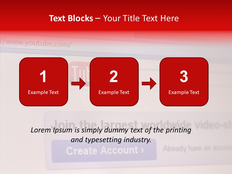 Upload Com Account PowerPoint Template