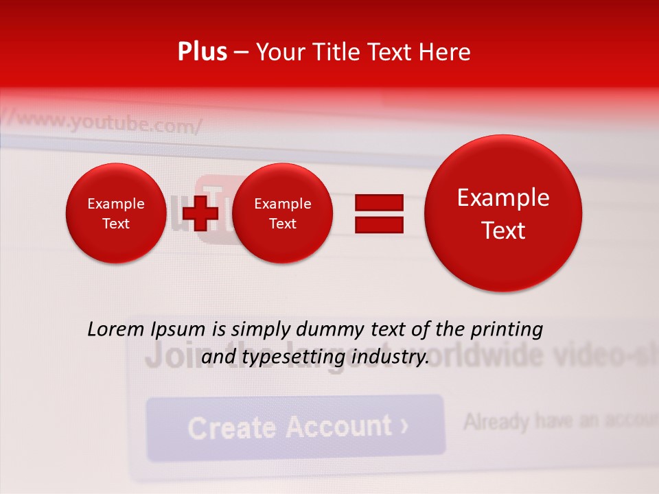 Upload Com Account PowerPoint Template