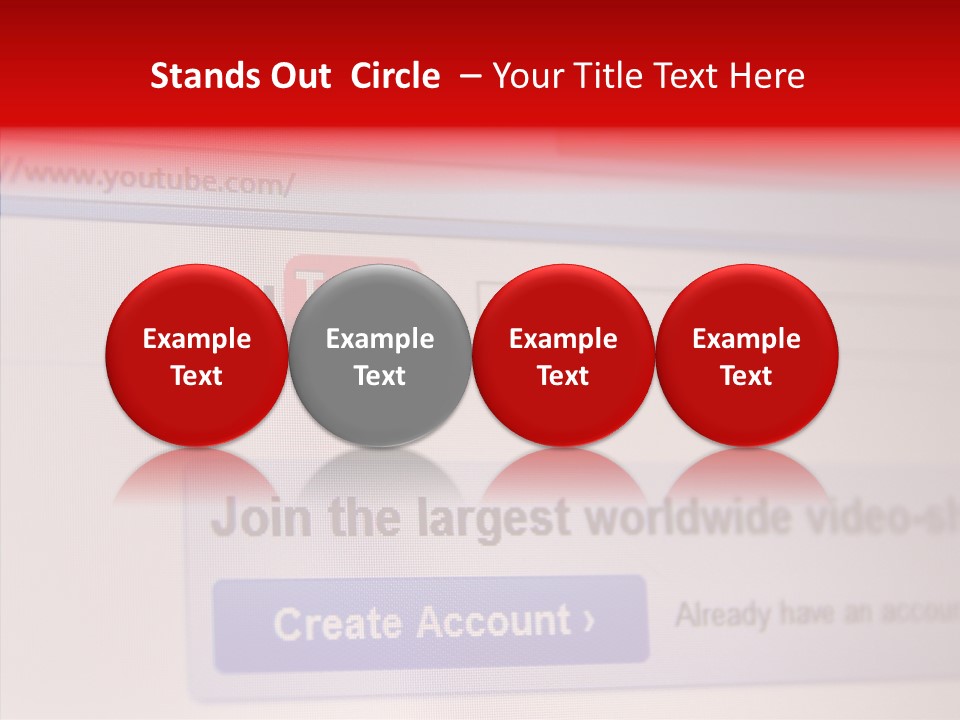 Upload Com Account PowerPoint Template