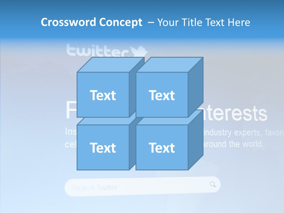 Internet Bird Follow PowerPoint Template