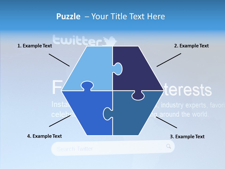Internet Bird Follow PowerPoint Template