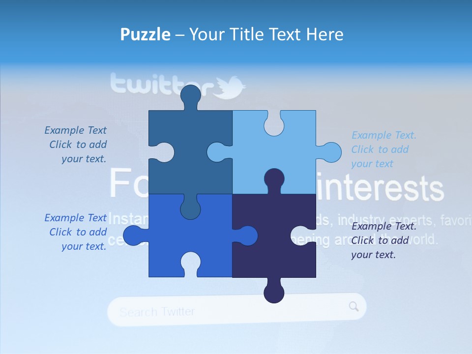 Internet Bird Follow PowerPoint Template