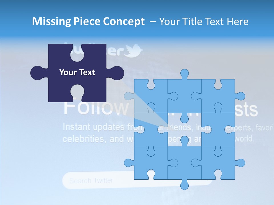 Internet Bird Follow PowerPoint Template