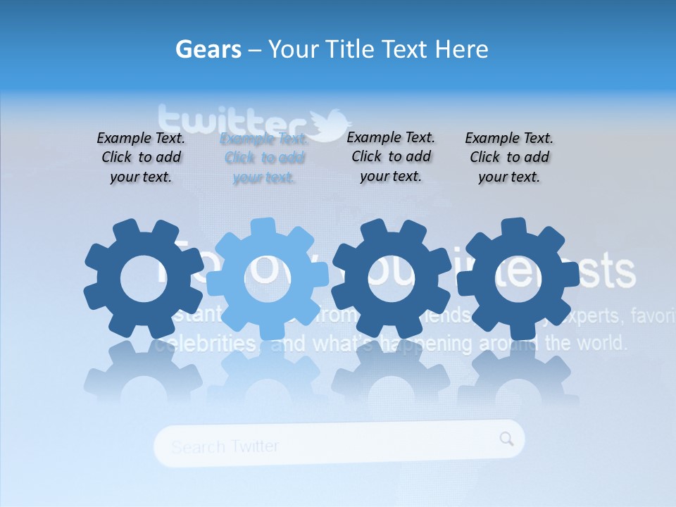 Internet Bird Follow PowerPoint Template