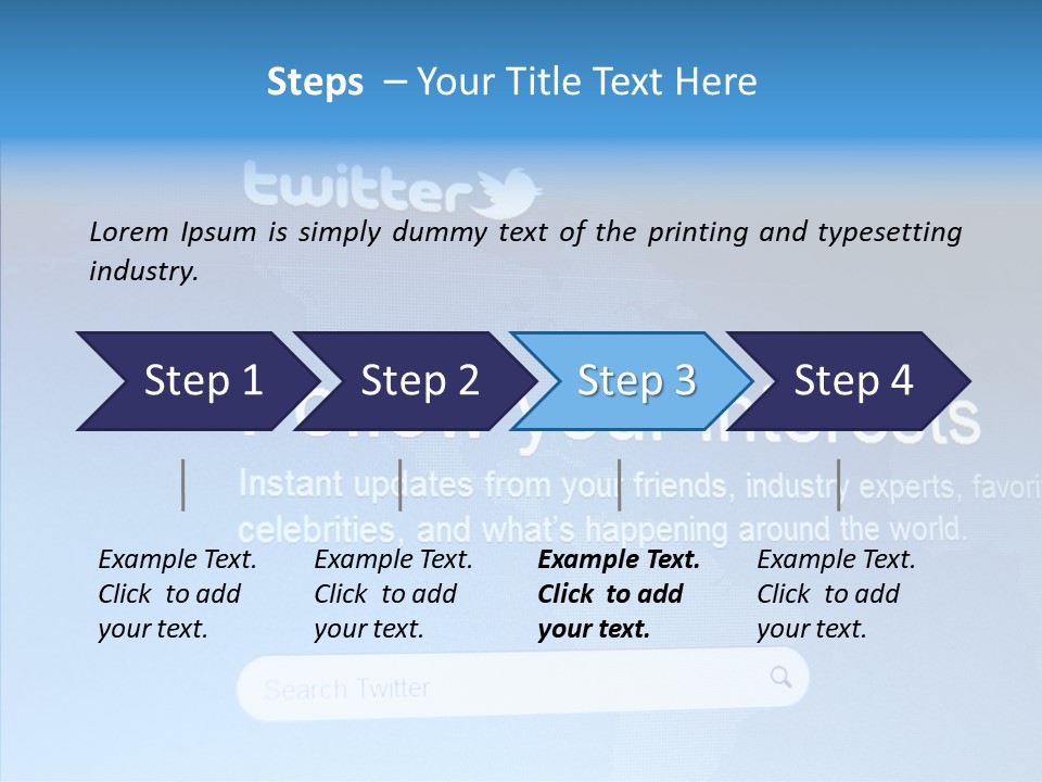 Internet Bird Follow PowerPoint Template