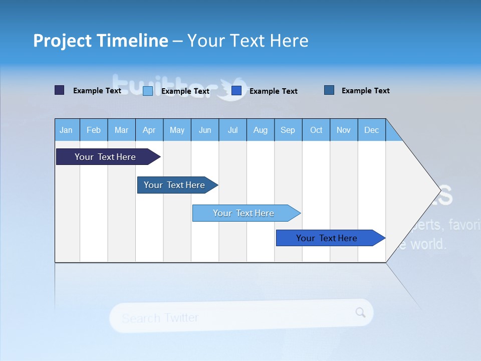 Internet Bird Follow PowerPoint Template