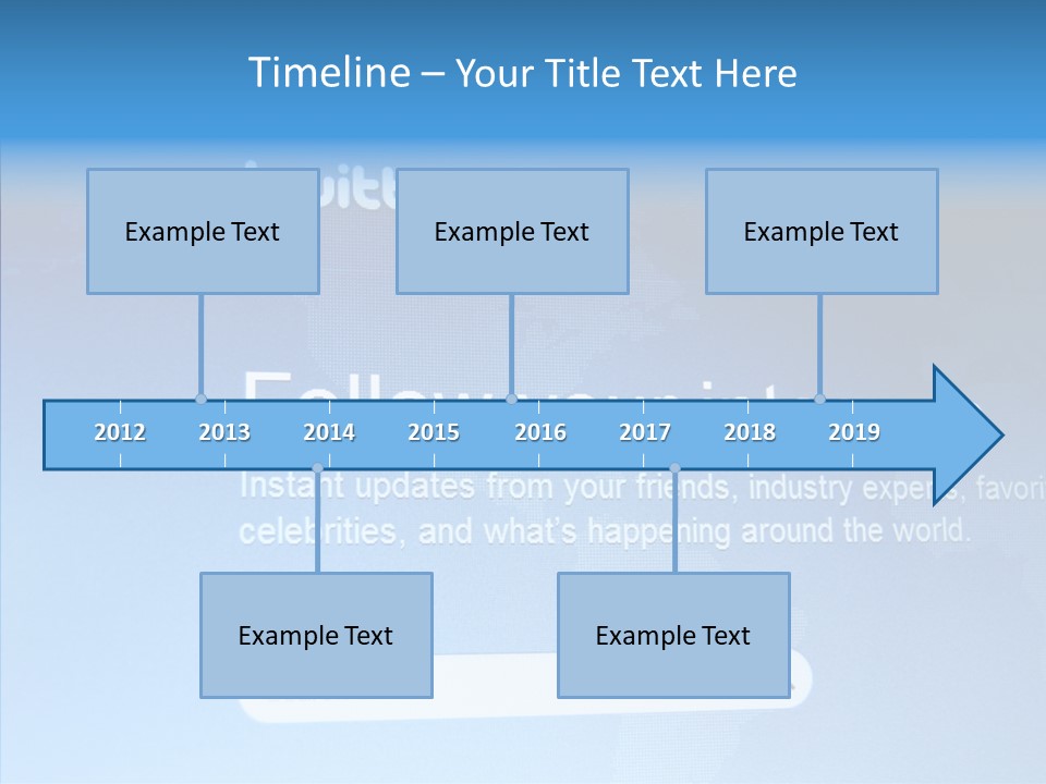 Internet Bird Follow PowerPoint Template