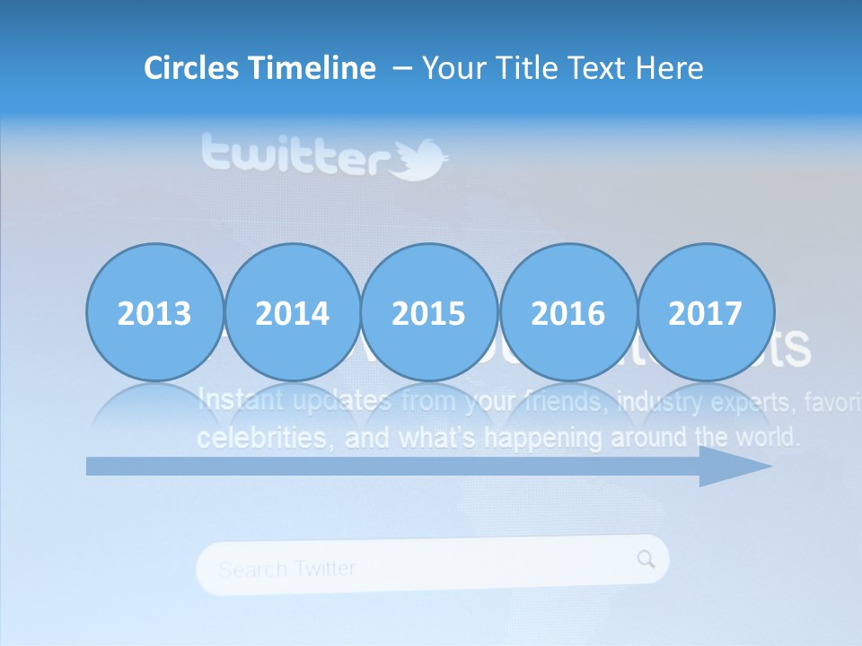 Internet Bird Follow PowerPoint Template