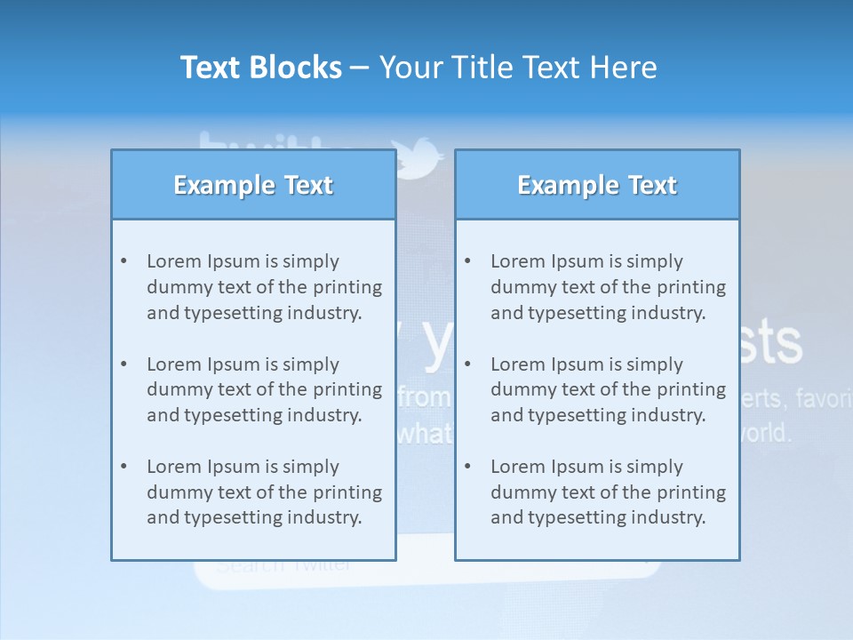 Internet Bird Follow PowerPoint Template