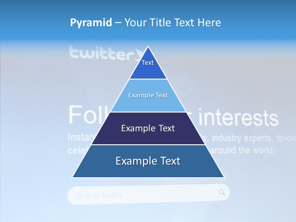 Internet Bird Follow PowerPoint Template