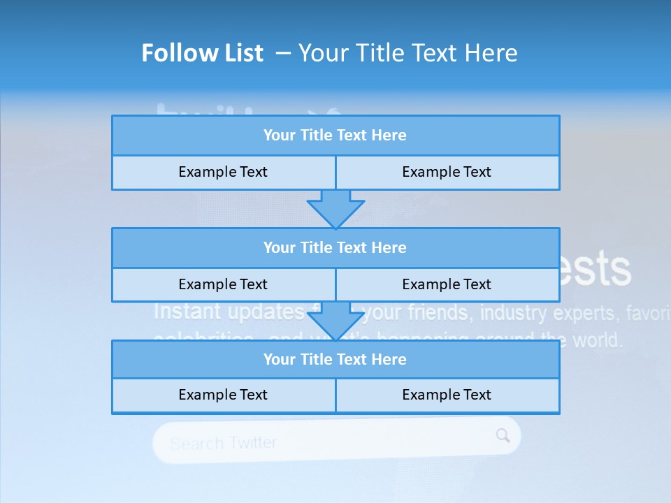 Internet Bird Follow PowerPoint Template