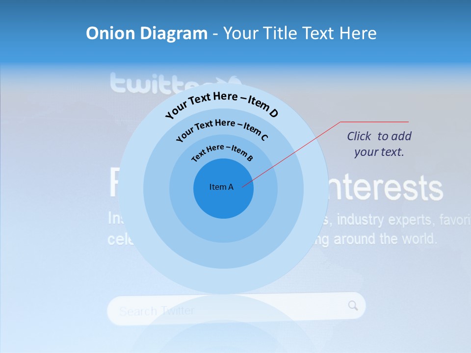 Internet Bird Follow PowerPoint Template